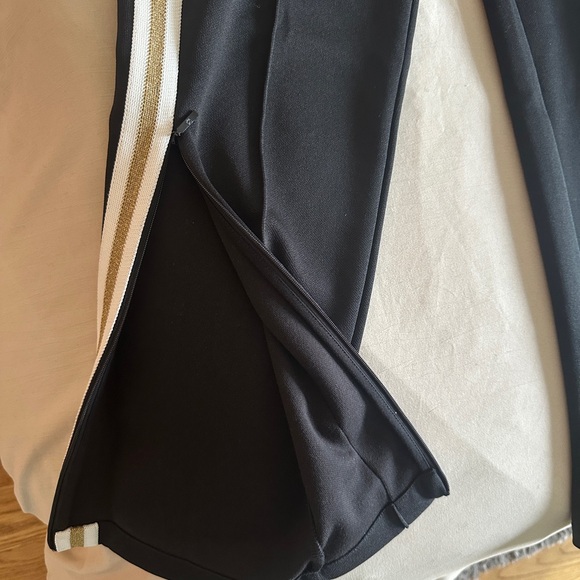 Moncler Black Sweatpants with Elastic Waistband and Side Stripe - Picture 2 of 5